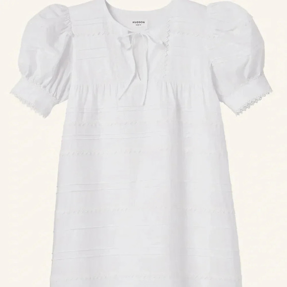 Puff-Sleeve A-Line Mini Dress NWT - Picture 4 of 5